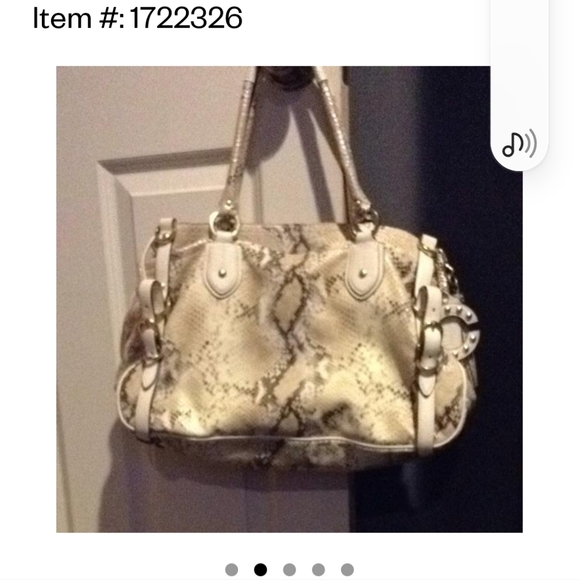 Coach Exotic Embossed Python Leather Sierria Carryall "Colbalt Blue 3Hang Tags" - Picture 11 of 15